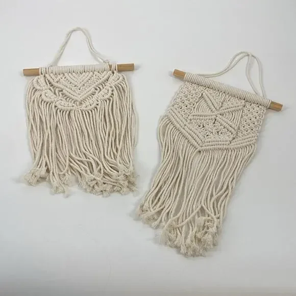 Macrame Wall Hangings - Set of 2 - Picture 2 of 2